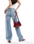 Фото #6 товара Mango straight leg jeans in light bleach wash