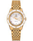 ფოტო #1 პროდუქტის Women's Swiss Automatic Captain Cook x Marina Hoermanseder Heartbeat Gold-Tone Stainless Steel Bracelet Watch 37mm