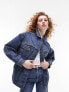 Фото #7 товара Topshop denim Dad xl jacket in mid blue