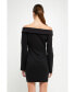 ფოტო #5 პროდუქტის Women's Off the Shoulder Blazer Dress