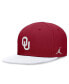 ფოტო #1 პროდუქტის Men's Crimson/White Oklahoma Sooners Team Logo Performance Fitted Hat