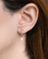 ფოტო #2 პროდუქტის Crystal Freshwater Pearl Seaside Dangle Hoops