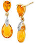 Фото #1 товара Серьги Macy's Citrine & Diamond