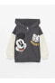Фото #1 товара LCW baby Kapüşonlu Uzun Kollu Mickey Mouse Baskılı Erkek Bebek Fermuarlı Sweatshirt