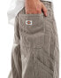 Фото #4 товара Dickies garyville hickory striped trousers in brown