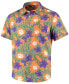 Men's Orange Clemson Tigers Floral Button-Up Shirt Оранжевый, 3XLarge - фото #2