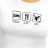 ფოტო #2 პროდუქტის KRUSKIS Sleep Eat And Ski short sleeve T-shirt