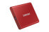 Samsung Portable SSD T7 - 2000 GB - USB Type-C - 3.2 Gen 2 (3.1 Gen 2) - 1050 MB/s - Password protection - Red