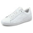 Фото #2 товара Puma Smash V2 Leather Lace Up Womens White Sneakers Casual Shoes 365208-04