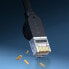 Kabel sieciowy płaski Patchcord RJ45 Speed Six 1000Mbps 2m - czarny