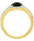 ფოტო #4 პროდუქტის Cultured Freshwater Pearl & Lab-Grown White Sapphire (1/4 ct. t.w.) Halo Ring in 10k Gold (Also in Onyx)