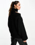 Фото #4 товара Edited cut-out knitted jumper in black