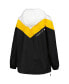 ფოტო #2 პროდუქტის Women's Black, Gold Pittsburgh Penguins Staci Half-Zip Windbreaker Jacket