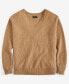 Women's 100% Cashmere Ribbed V-Neck Sweater, Regular & Petites, Created for Macy's Warm Praline Heather, XS - фото #3