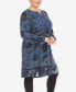 Фото #4 товара Plus Size Paisley Flower Embroidered Sweater Dress