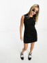 Фото #5 товара Weekday Johanna sleeveless mini dress in black