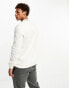 Another Influence colour block sweatshirt in off white