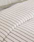 Striped cotton flat sheet
