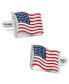 Фото #1 товара Waving American Flag Cufflinks