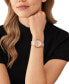 ფოტო #4 პროდუქტის Women's Runway Chronograph Rose Gold-Tone Stainless Steel Bracelet Watch, 34mm