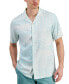 ფოტო #1 პროდუქტის Men's Patchwork Geo-Print Resort Camp Shirt, Created for Macy's