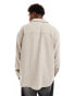 Jack & Jones heavy brushed twill overshirt in beige