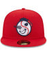 Фото #3 товара Men's Red Tulsa Drillers Authentic Collection Alternate Logo 59FIFTY Fitted Hat
