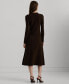 Фото #2 товара Women's Wool-Blend Long-Sleeve Sweater Dress