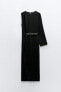 Фото #6 товара Платье миди асимметричного кроя из крепа ZARA