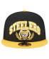 Men's Black/Gold Pittsburgh Steelers Team Establish 9FIFTY Snapback Hat Черный - фото #2