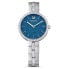 Swarovski Cosmopolitan Uhr - Eleganz in Blau mit Schweizer Präzision, Edelstahl Metallarmband 5517790