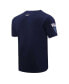 Фото #3 товара Men's Navy Howard Bison Script Tail T-shirt