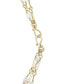 Фото #2 товара Gold-Tone Genuine Pearl 20-1/2" Layered Necklace