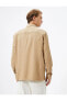Фото #7 товара Рубашка мужская классическая с длинным рукавом, кнопками и карманами Koton