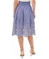 Фото #2 товара Women's Floral Embroidered Cotton Midi Skirt