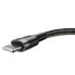 Фото #3 товара Wytrzymały nylonowy kabel przewód USB Iphone Lightning QC3.0 2A 3M czarno-szary
