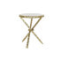 Side table DKD Home Decor White Golden Aluminium Marble 43 x 43 x 54 cm