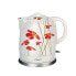 Water Kettle and Electric Teakettle Feel Maestro MR-066 Red Flowers White Red Ceramic 1200 W 1,5 L