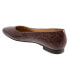 Trotters Honor T2057-273 Womens Brown Wide Leather Ballet Flats Shoes 6