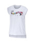 Фото #3 товара Women's White Houston Texans Greetings From Muscle T-shirt