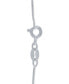 ფოტო #2 პროდუქტის Diamond Mom Paw-Print 18" Pendant Necklace (1/10 ct. t.w.) in Sterling Silver and 14k Rose Gold Over Sterling Silver