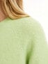 Фото #5 товара & Other Stories alpaca short sleeve knitted jumper in green