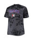 Фото #3 товара Men's Black Philadelphia 76ers Big and Tall Marble Dye Tonal Performance T-shirt