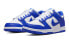Фото #3 товара Nike Dunk Low "Racer Blue" 潮流 低帮 板鞋 GS 白蓝 / Кроссовки Nike Dunk Low DV7067-400