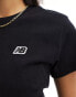 New Balance Nb small logo tee in black M - фото #6