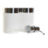 Набор для ванной DKD Home Decor Белый Серебристый Алюминий полистирол 6,6 x 6,6 x 16,2 cm