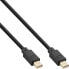 Фото #1 товара InLine Mini DisplayPort 1.4 Cable M/M - black/gold - 1m