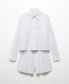 ფოტო #6 პროდუქტის Women's Two-Piece Striped Cotton Pajamas