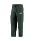 Men's Green and Heathered Charcoal NDSU Bison Meter Long Sleeve T-shirt and Pants Sleep Set