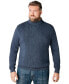 Фото #2 товара Big & Tall by KingSize Shoreman's Cable Knit Turtleneck Sweater